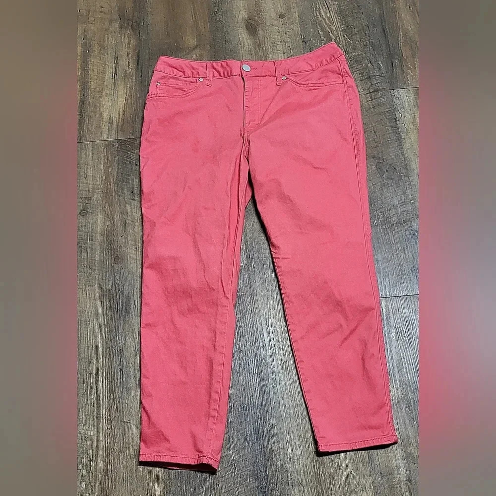 Seven 7 Jeans - EUC - High Rise Skinny Crop - Size 14 - cayenne color